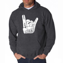 Gray XXL Heavy Metal - Men's Word Art Hooded Sweatshirt