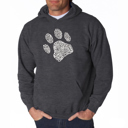  Dog Paw - Men's Word Art Hooded Sweatshirt
