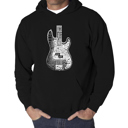  Bass Guitar - Men's Word Art Hooded Sweatshirt