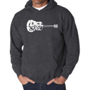  Peace Love Country - Men's Word Art Hooded Sweatshirt