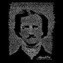  Edgar Allen Poe - The Raven - Mens Word Art Hooded Sweatshirt