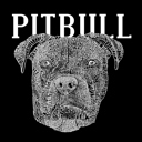  Pitbull Face - Men's Word Art Hooded Sweatshirt