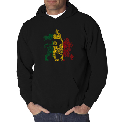 Rasta Lion - One Love - Men's Word Art Hooded Sweatshirt