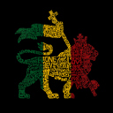  Rasta Lion - One Love - Men's Word Art Hooded Sweatshirt