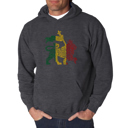  Rasta Lion - One Love - Men's Word Art Hooded Sweatshirt
