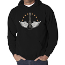 Black XXXL Country Female Singers - Men's Word Art Hooded Sweatshirt