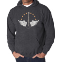 Gray XXL Country Female Singers - Men's Word Art Hooded Sweatshirt