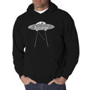  Flying Saucer UFO - Men's Word Art Hooded Sweatshirt