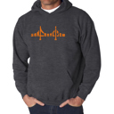 Gray XL San Francisco Bridge - Men's Word Art Hooded Sweatshirt