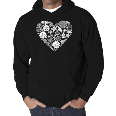 Sea Shells - Men's Word Art Hooded Sweatshirt