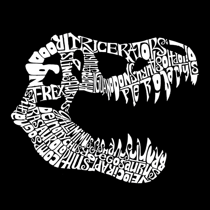 Trex - Mens Word Art Hooded Sweatshirt