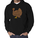  Thanksgiving - Men's Word Art Hooded Sweatshirt