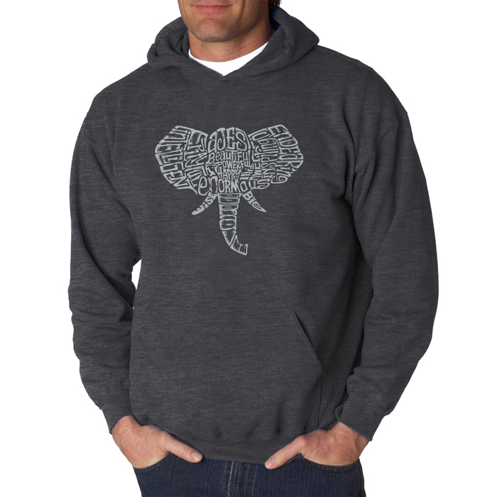 Tusks - Men's Word Art Hooded Sweatshirt