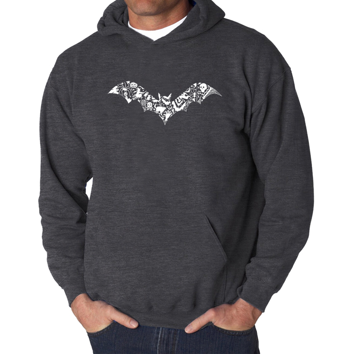 Bat Pics - Men's Word Art Hooded Sweatshirt