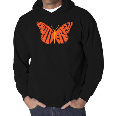 Butterfly - Men's Word Art Hooded Sweatshirt