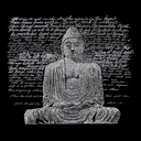  Zen Buddha - Men's Word Art Hooded Sweatshirt