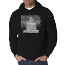 Black XXL Zen Buddha - Men's Word Art Hooded Sweatshirt