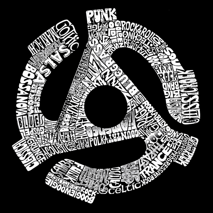 Record Adapter - Men's Word Art Crewneck Sweatshirt