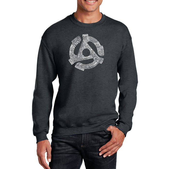 Record Adapter - Men's Word Art Crewneck Sweatshirt