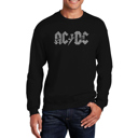 Black XL ACDC - Men's Word Art Crewneck Sweatshirt