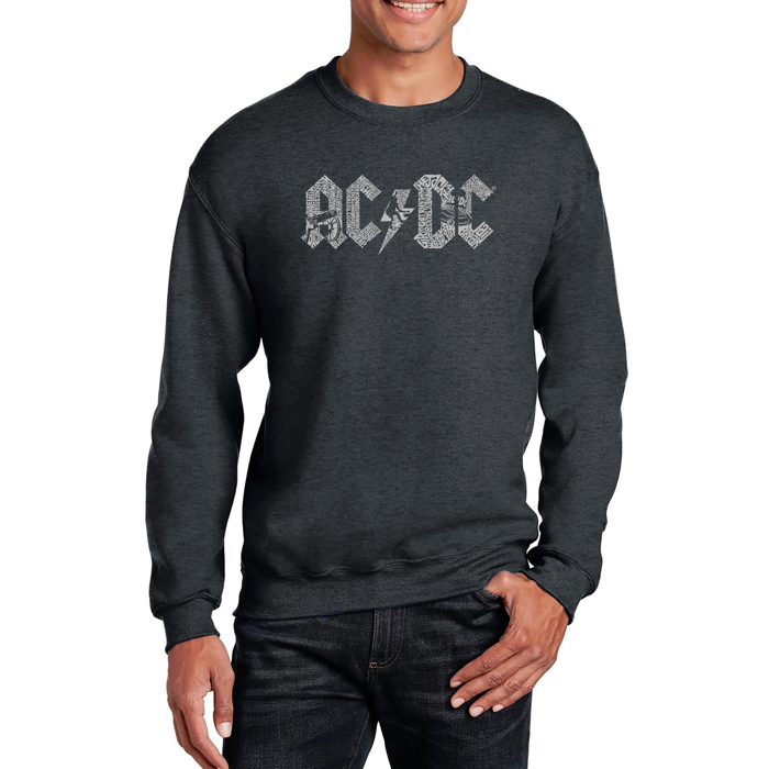 ACDC - Men's Word Art Crewneck Sweatshirt