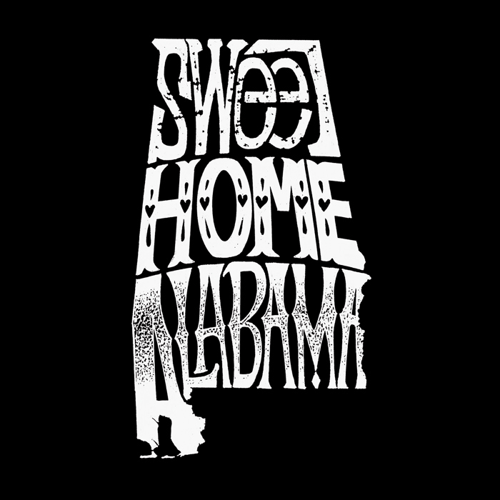 Sweet Home Alabama - Mens Word Art Crewneck Sweatshirt