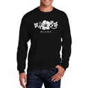 Black Large Aloha - Men's Word Art Crewneck Sweatshirt