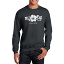 Gray Medium Aloha - Men's Word Art Crewneck Sweatshirt