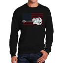  America Rocks - Men's Word Art Crewneck Sweatshirt