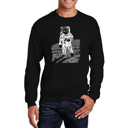 Black XXXXL Astronaut - Mens Word Art Crewneck Sweatshirt