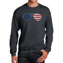 Gray Large Americana Sunglasses - Men's Word Art Crewneck Sweatshirt