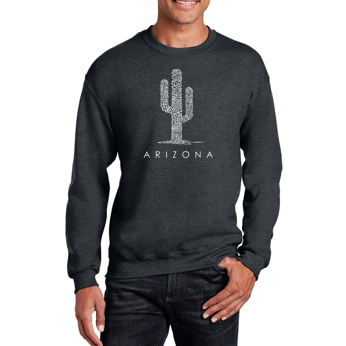 Arizona Cities - Mens Word Art Crewneck Sweatshirt