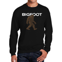  Bigfoot - Men's Word Art Crewneck Sweatshirt