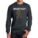Gray XXXL Bigfoot - Men's Word Art Crewneck Sweatshirt
