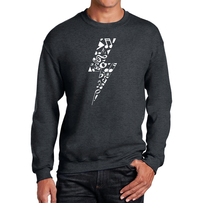 Lightning Bolt - Men's Word Art Crewneck Sweatshirt