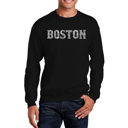  Boston - Men's Word Art Crewneck Sweatshirt