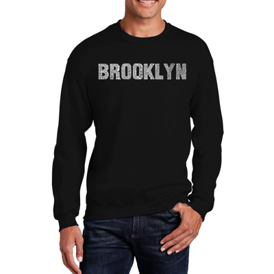 Brooklyn Neighborhoods - Mens Word Art Crewneck Sweatshirt