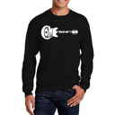 Black XXL Come Together - Men's Word Art Crewneck Sweatshirt