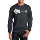 Gray Medium Come Together - Men's Word Art Crewneck Sweatshirt