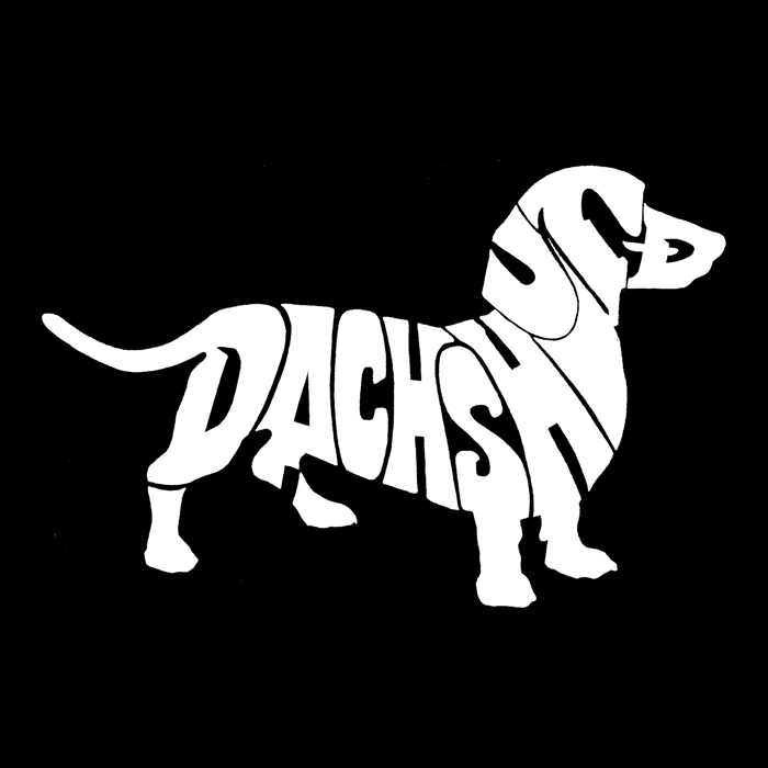 Dachshund - Mens Word Art Crewneck Sweatshirt