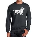  Dachshund - Mens Word Art Crewneck Sweatshirt