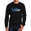  Daddy Shark - Mens Word Art Crewneck Sweatshirt