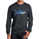  Daddy Shark - Mens Word Art Crewneck Sweatshirt
