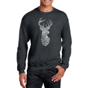  Types Of Deer - Mens Word Art Crewneck Sweatshirt