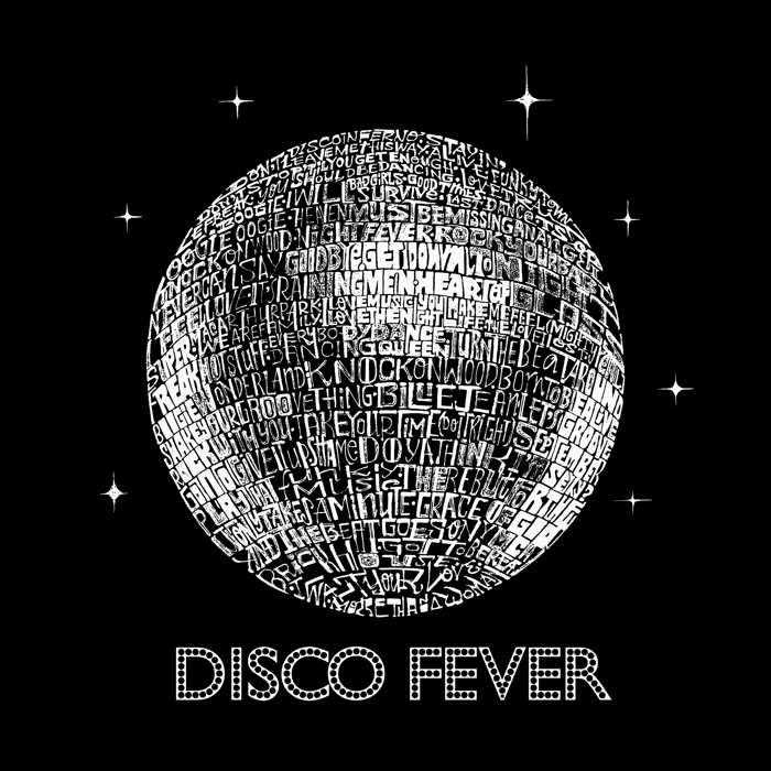 Disco Ball - Mens Word Art Crewneck Sweatshirt