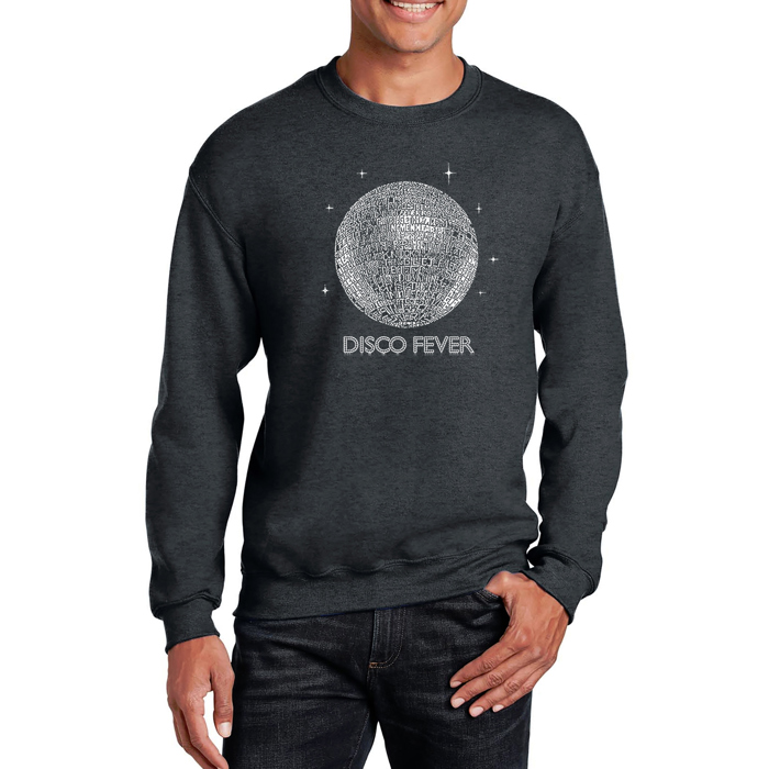 Disco Ball - Mens Word Art Crewneck Sweatshirt