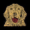  Dog - Mens Word Art Crewneck Sweatshirt