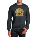 Gray Small Dog - Mens Word Art Crewneck Sweatshirt