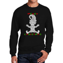 Black XXXXL Christmas Elf - Men's Word Art Crewneck Sweatshirt