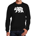 Black Large Explore - Men's Word Art Crewneck Sweatshirt